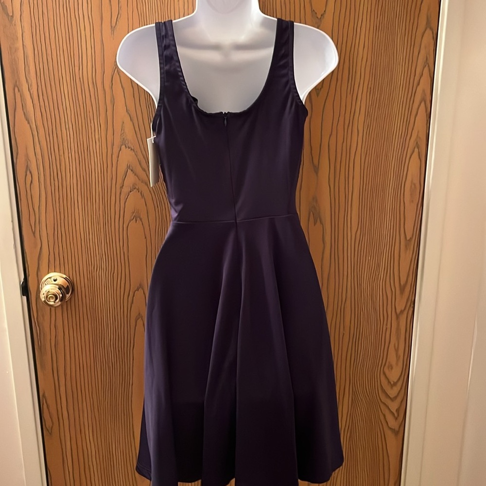 Grace Karin Navy Blue Skater Dress NWT - Picture 3 of 5